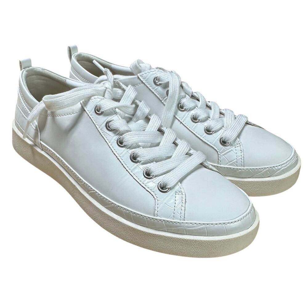 Vionic Winny Sneaker White Leather Women's Size 8.5 Excellent Condition w/ Box